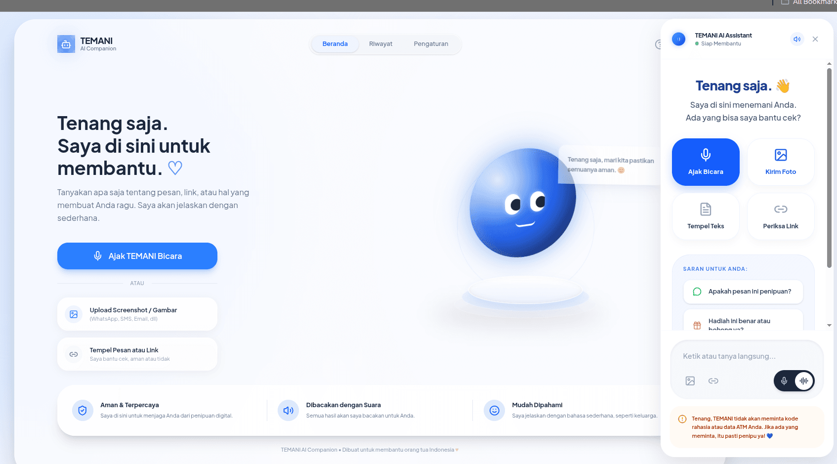 TEMANI APP - Ai Companion for Scam Detection
